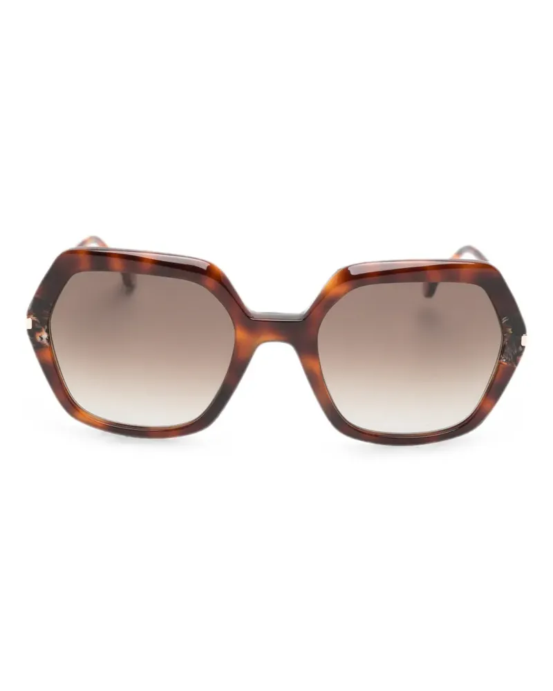 Carolina Herrera New York Sonnenbrille in Schildpattoptik - Braun Braun