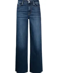 Frame Denim Halbhohe Straight-Leg-Jeans Blau