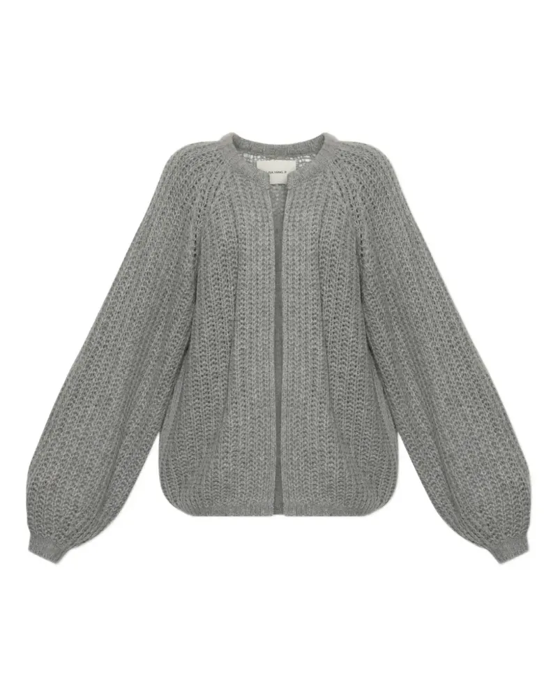 Lisa Yang Thena chunky-knit cardigan - Grau Grau