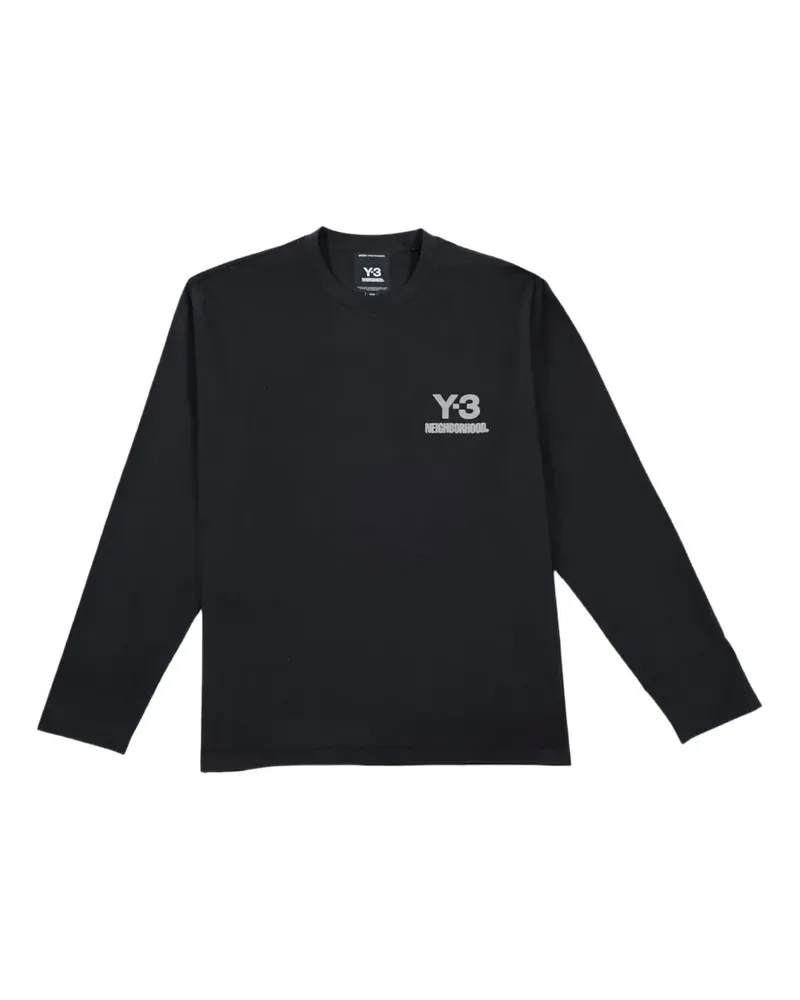 Y-3 x Neighborhood Langarmshirt mit Logo-Print - Schwarz Schwarz