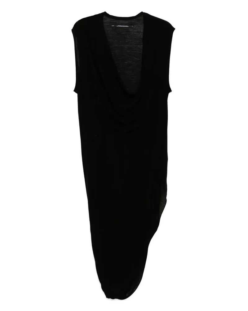 Julius Drapiertes Top - Schwarz Schwarz