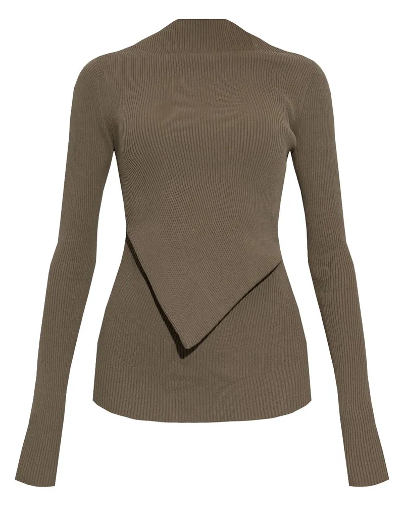 Rick Owens Geripptes Oberteil - Braun Braun