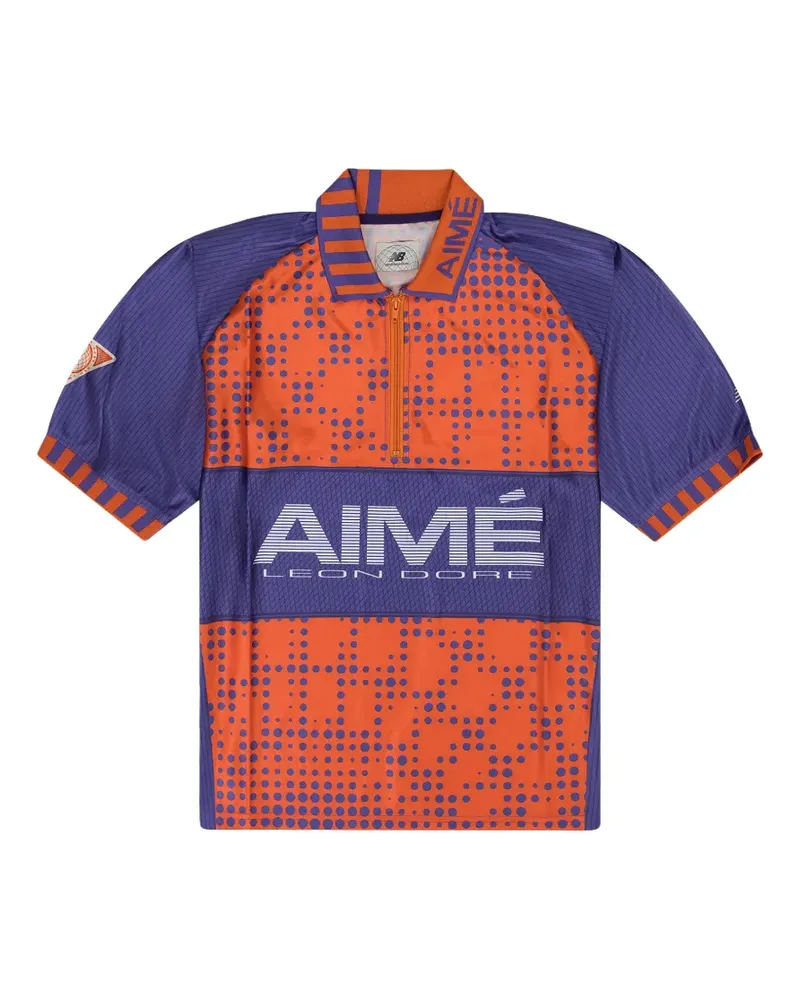 Aimé Leon Dore x New Balance zip-up shirt - Orange Orange