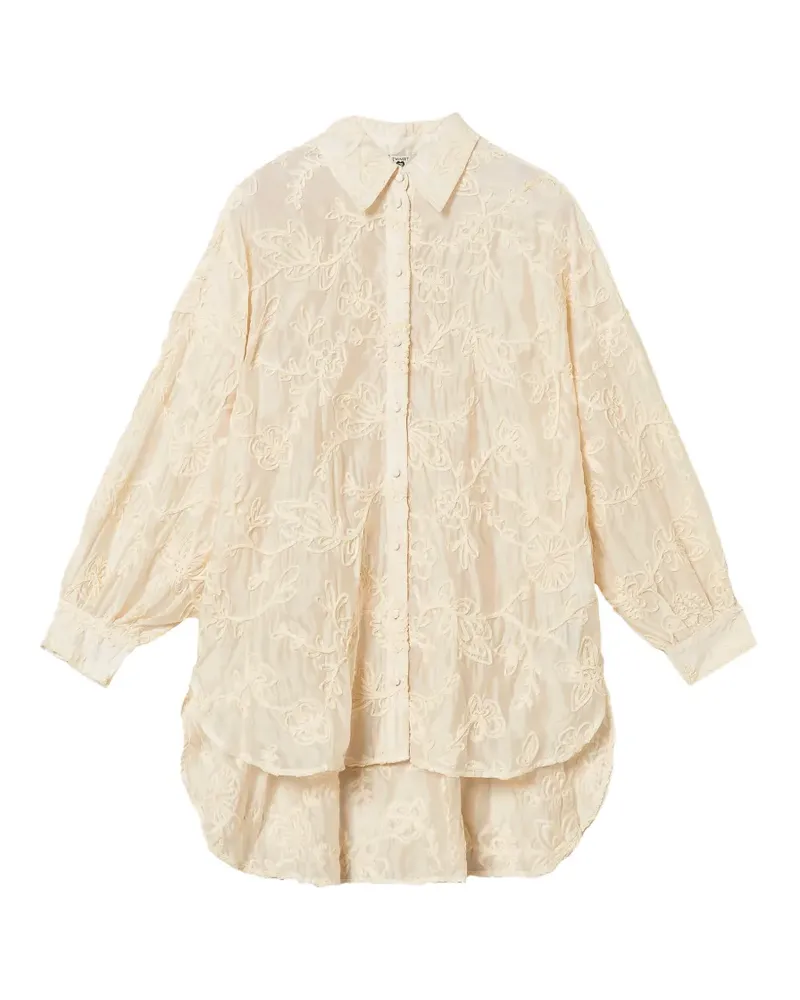 Twin-Set Hemd mit Stickerei - Nude Nude