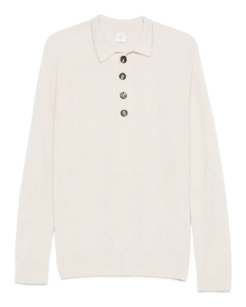 Eleventy Poloshirt mit geknöpftem Kragen - Nude Nude