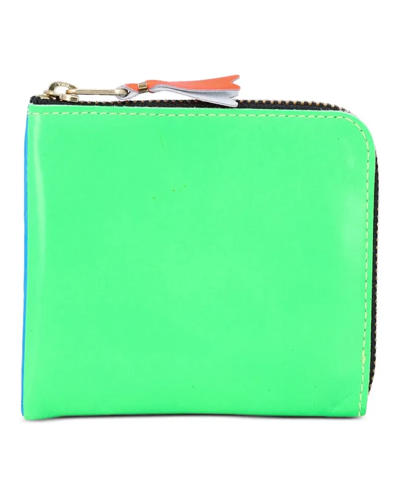 Comme des Garçons Fluo zip-up wallet - Grün Grün