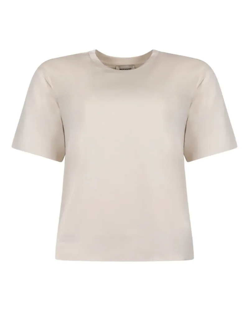 Max Mara T-Shirt mit Rundhalsausschnitt - Nude Nude