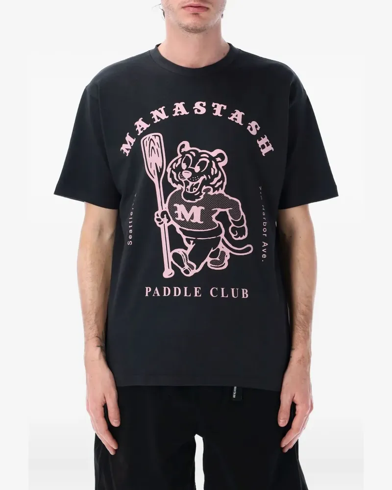 Manastash T-Shirt mit grafischem Print - Schwarz Schwarz