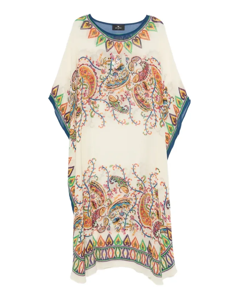 Etro paisley printed kaftan - Nude Nude