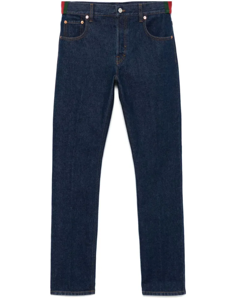 Gucci Jeans mit Webstreifen - Blau Blau