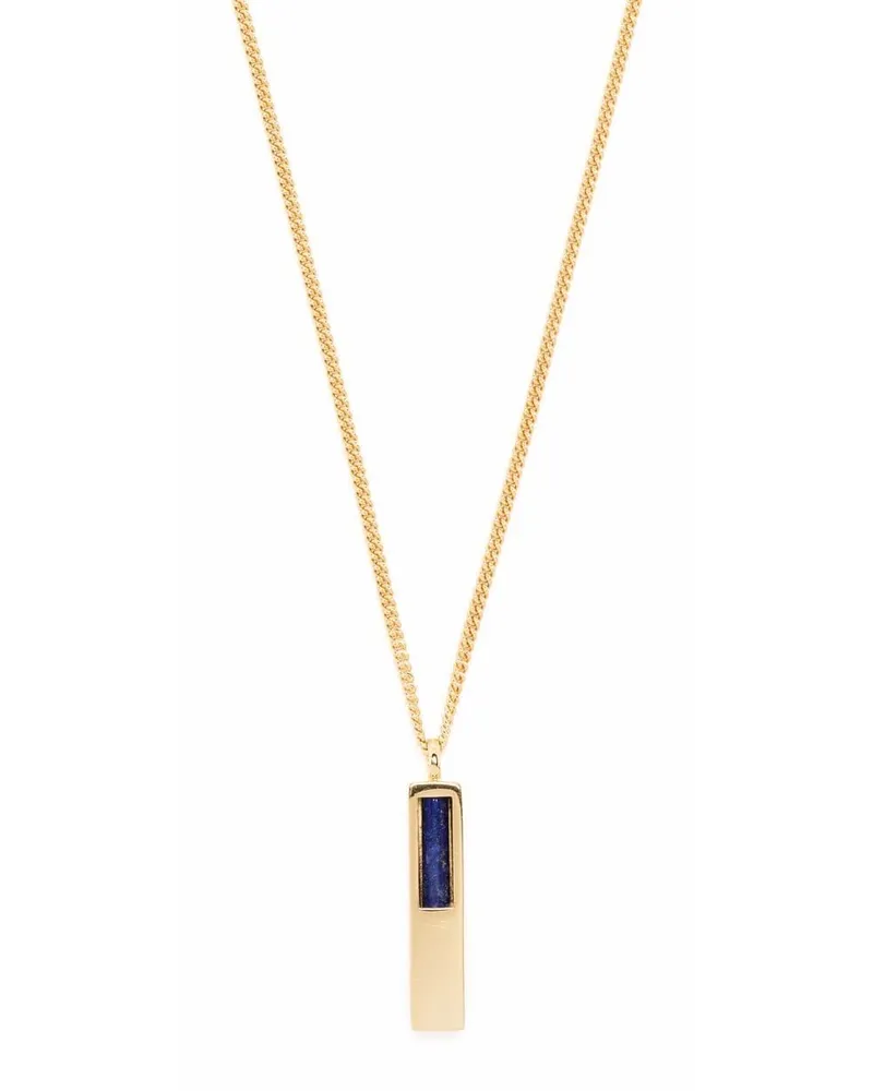 Tom Wood Vergoldete Halskette mit Lapislazuli Gold