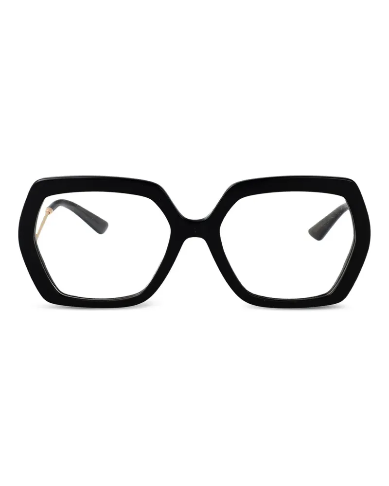 Dolce & Gabbana Brille mit eckigem Gestell - Schwarz Schwarz