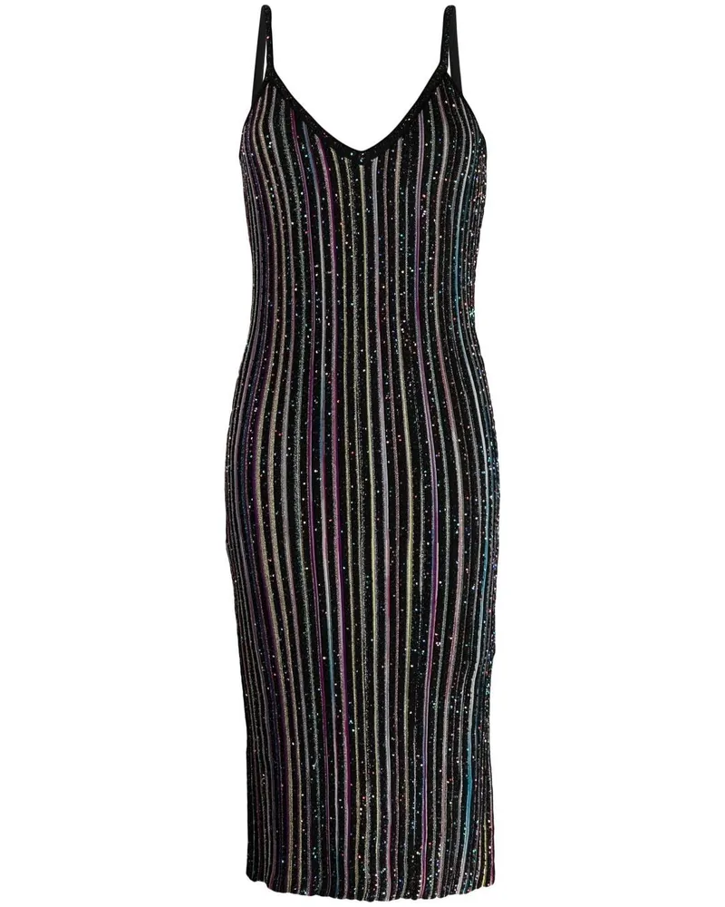 Missoni Strickkleid mit Glitter - Schwarz Schwarz