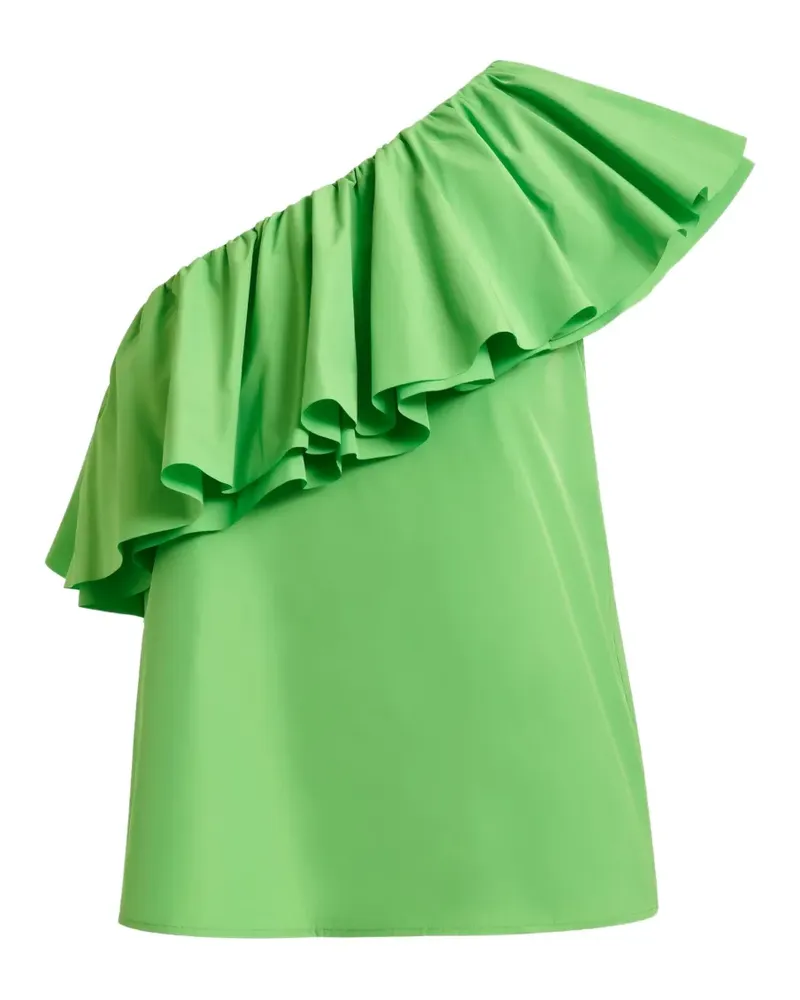 Essentiel Bluse mit asymmetrischem Kragen - Grün Grün