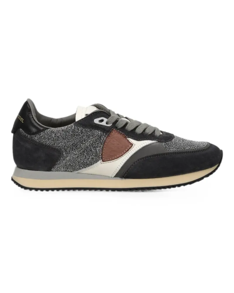 Philippe Model Blville Sneakers mit Glitter - Grau Grau
