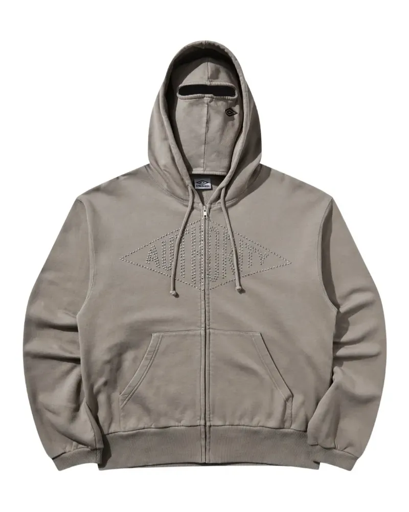 Umbro x Slam Jam Authority stud-embellished hoodie - Grau Grau