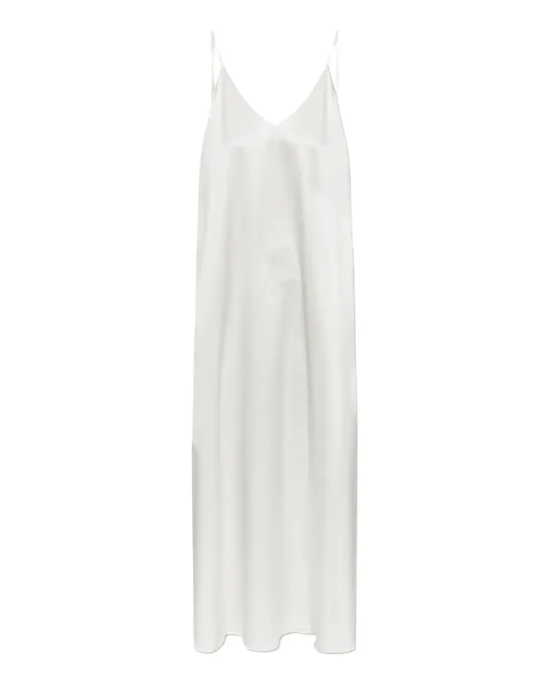 Lisa Yang V-neck strap midi dress - Weiß Weiß