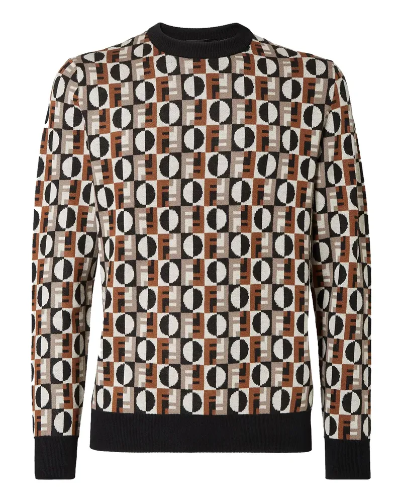 Fendi Gemusterter Pullover - Braun Braun