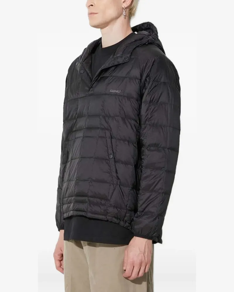GRAMICCI Gesteppter Hoodie mit kurzer Öffnung - Schwarz Schwarz