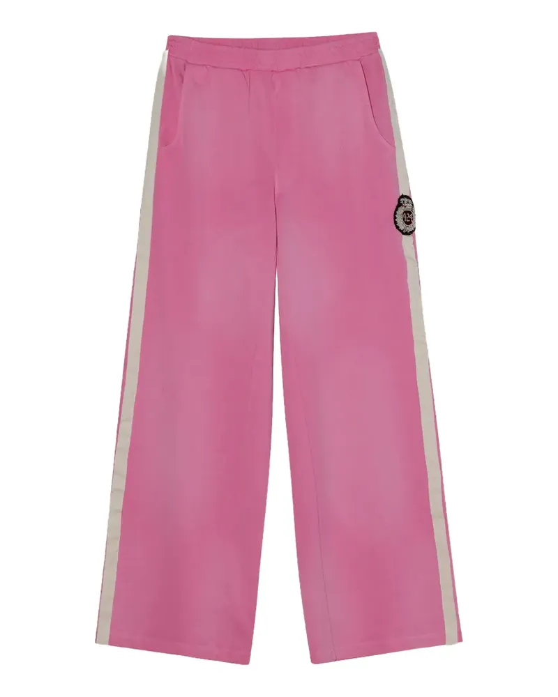 FourTwoFour on Fairfax side-stripe track pants - Rosa Rosa