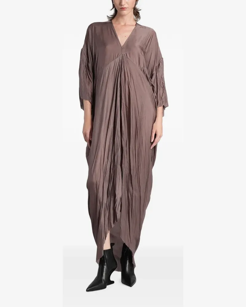 Rick Owens Tommy gathered draped maxi dress - Braun Braun