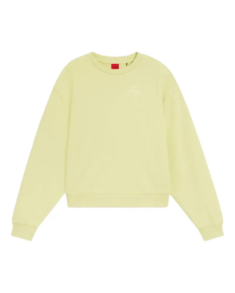 HUGO BOSS embroidered-logo sweatshirt - Grün Grün