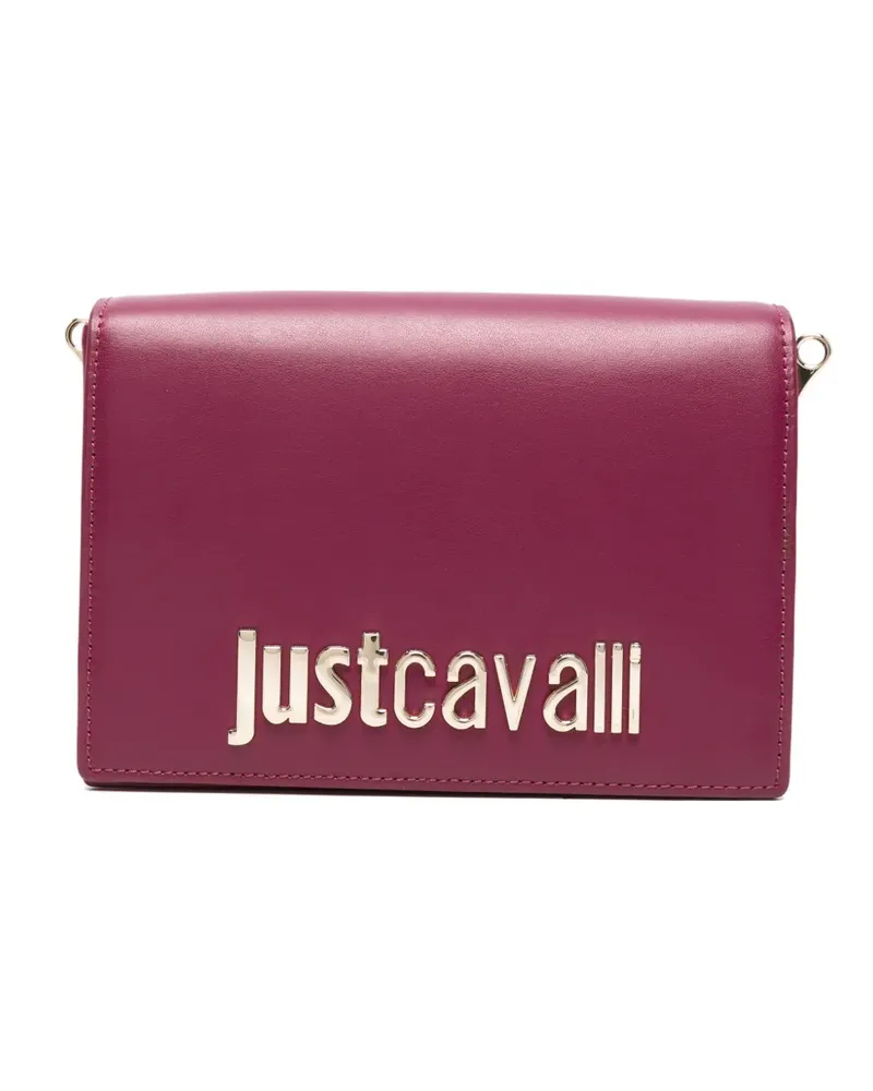Just Cavalli logo-plaque shoulder bag - Violett Violett