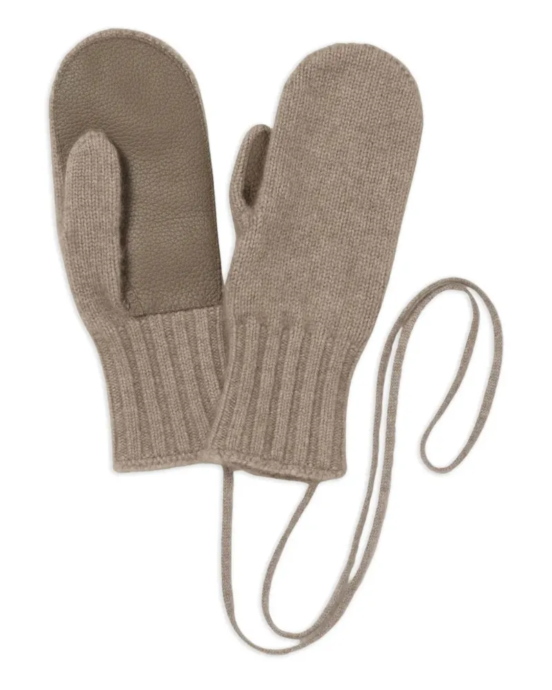 AURALEE Gestrickte Handschuhe - Nude Nude