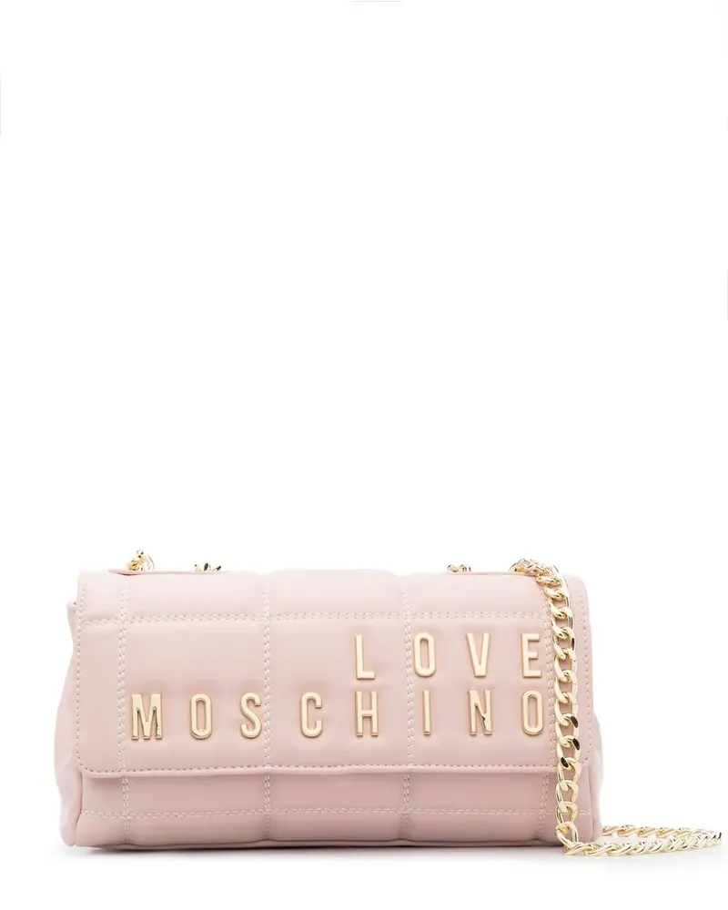 Moschino Umhängetasche mit Logo - Nude Nude