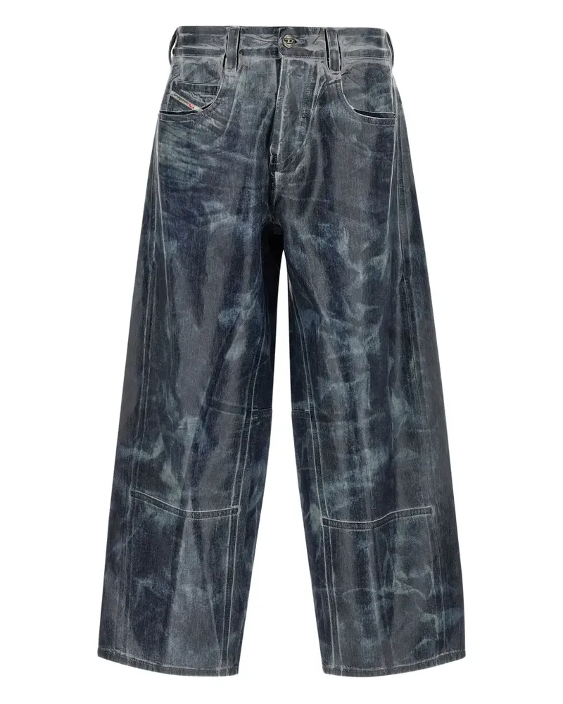 Diesel Jeans mit Stone-Wash-Effekt - Grau Grau