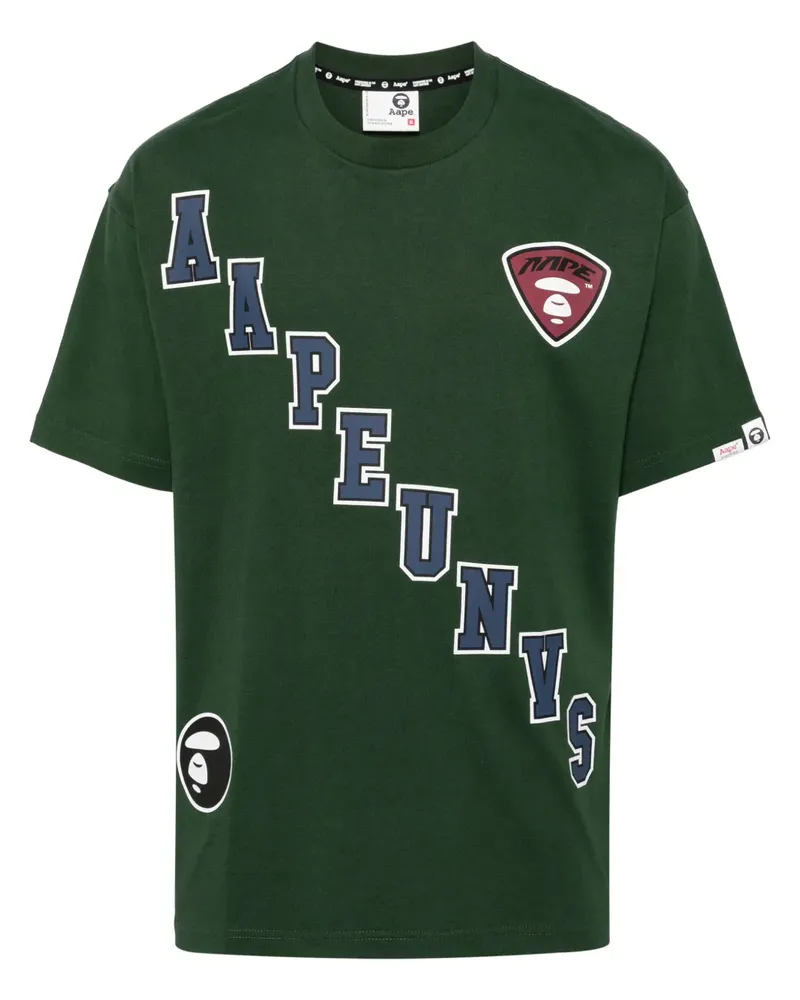 BAPE T-Shirt mit grafischem Print - Grün Grün