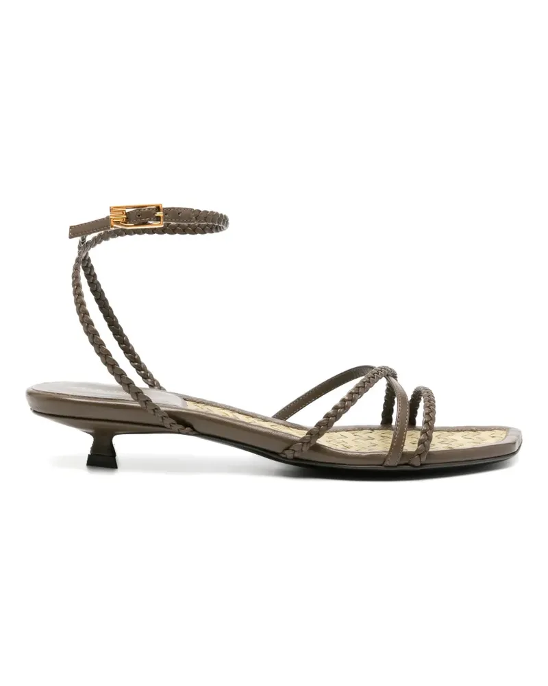 Sergio Rossi braided-strap sandals - Braun Braun