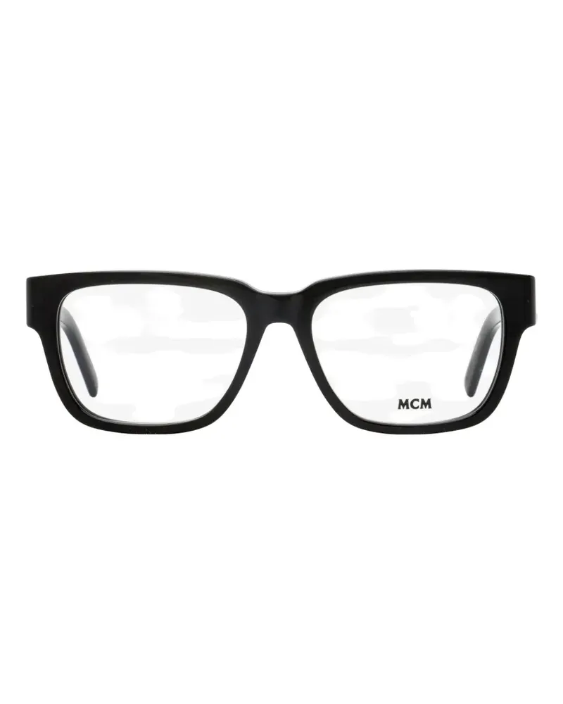 MCM Visetos monogram rectangle-frame glasses - Schwarz Schwarz