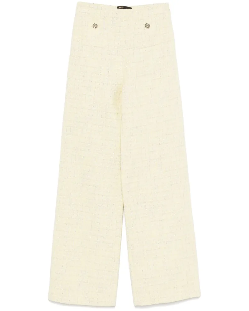 Maje Gerade Hose aus Tweed - Gelb Gelb