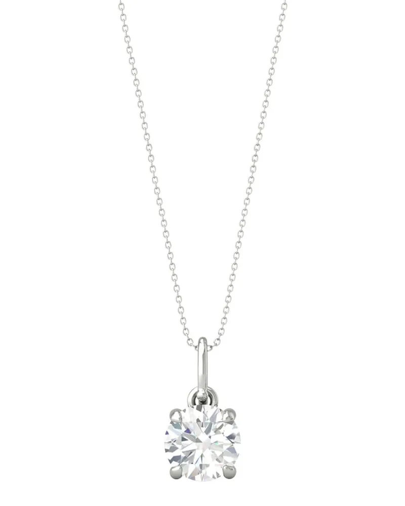 VEYNOU 14kt Ella Weißgoldhalskette mit Diamanten - Silber Silber