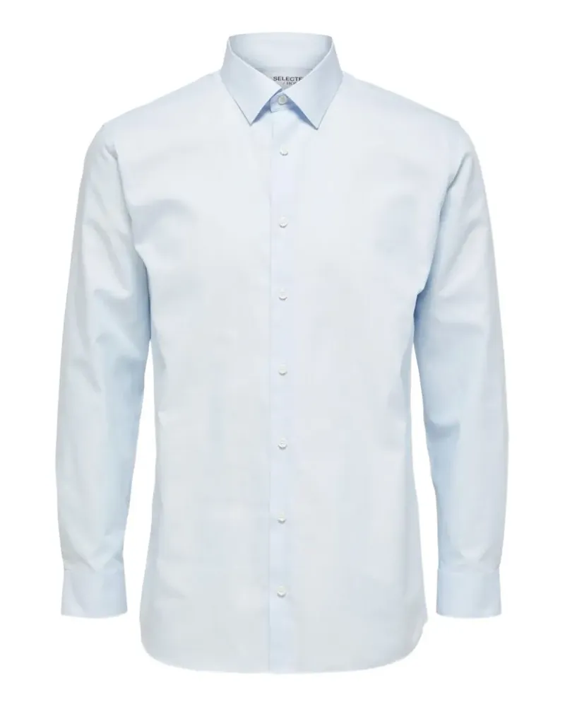 Selected Oxford-Hemd aus Baumwolle - Blau Blau