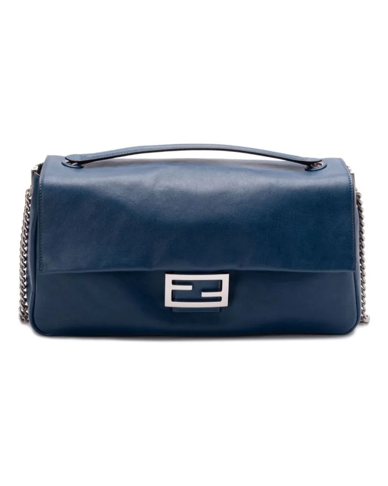Fendi Baguette Schultertasche - Blau Blau