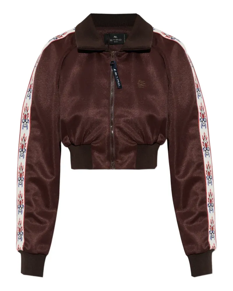 Etro zipped long-sleeve jacket - Braun Braun