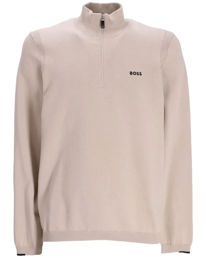 HUGO BOSS Ever-X_QZ SWEATER "BEIGE" - Nude Nude