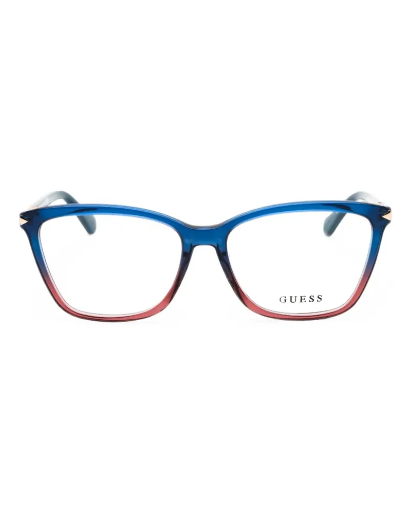 Guess Cat-Eye-Brille mit Farbverlauf - Blau Blau