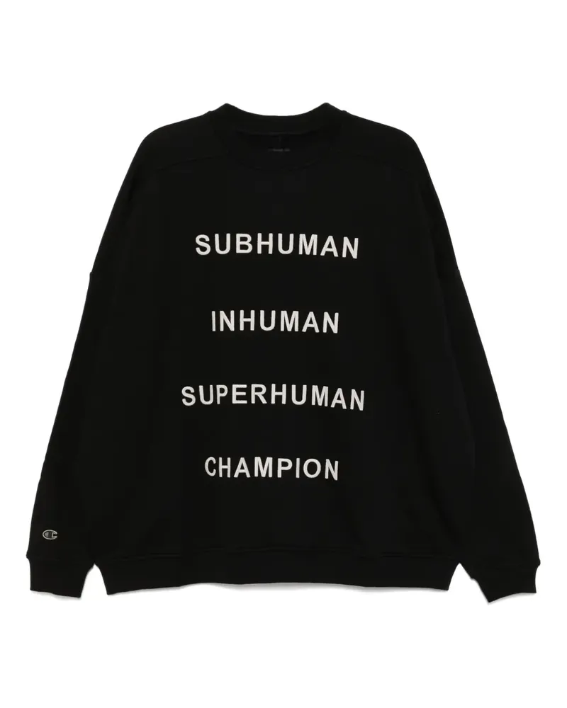Rick Owens Jumbo Sweatshirt - Schwarz Schwarz