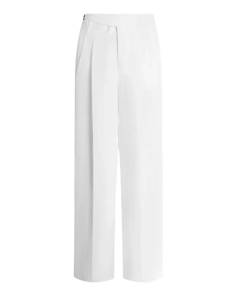 Dolce & Gabbana Canvas-Hose aus Leinen und Seide - Weiß Weiß
