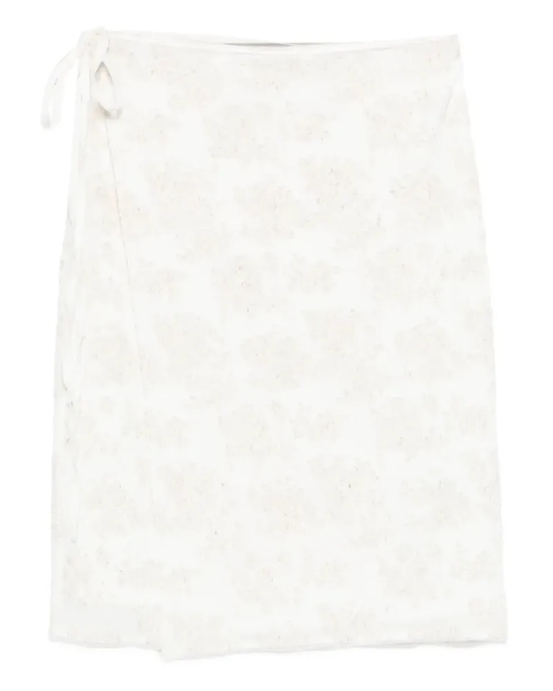 SIR Blanca wrap midi skirt - Nude Nude