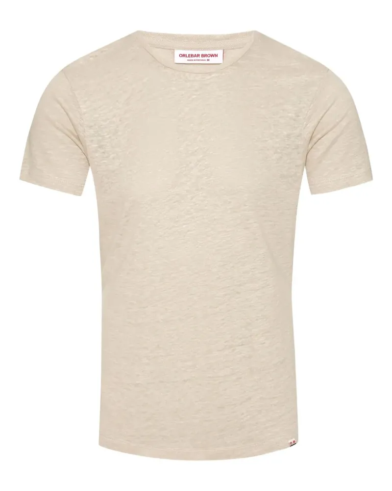 Orlebar Brown T-Shirt mit Rundhalsausschnitt - Nude Nude