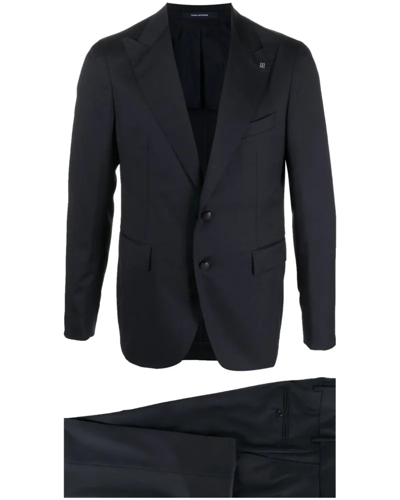 Tagliatore Einreihiger Anzug - Blau Blau