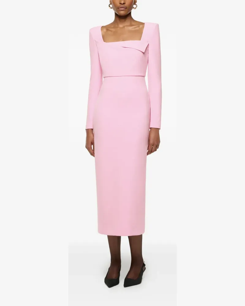 Roland Mouret Origami midi dress - Rosa Rosa
