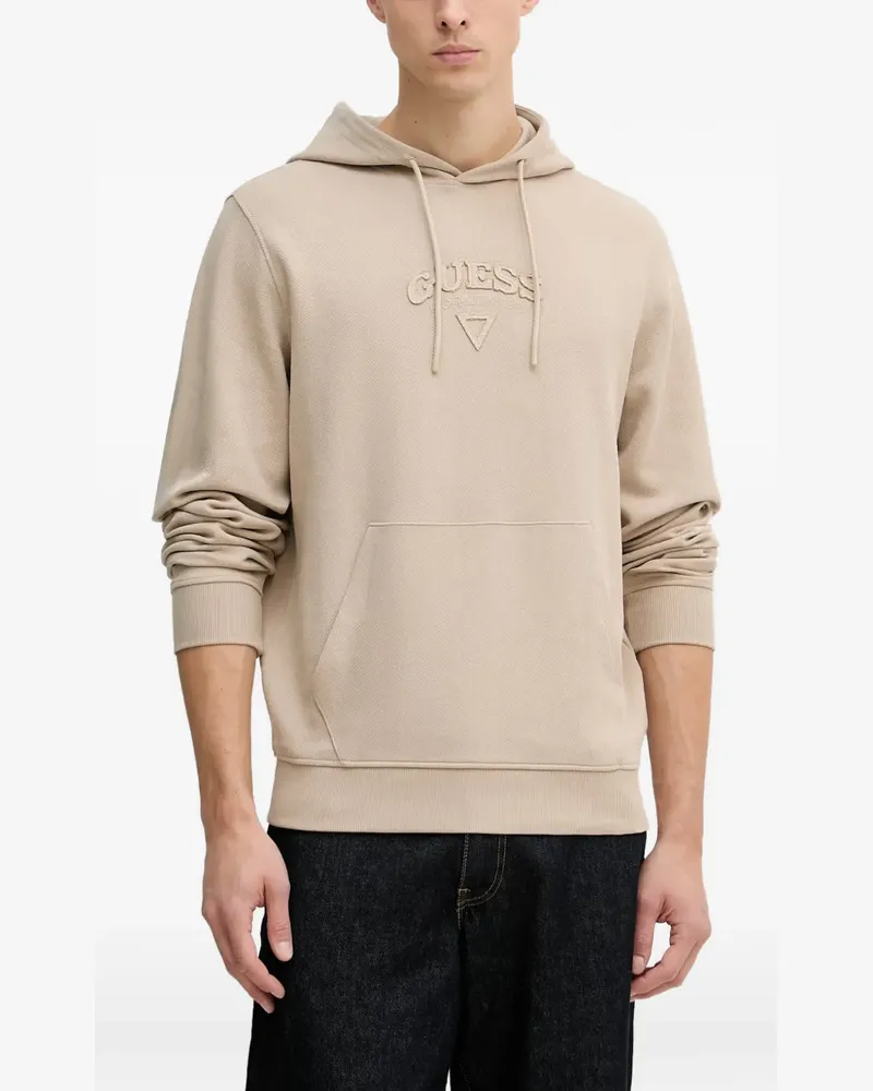 Guess Hoodie mit Logo - Nude Nude