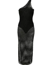 IRO Gestricktes Widdy One-Shoulder-Kleid Schwarz