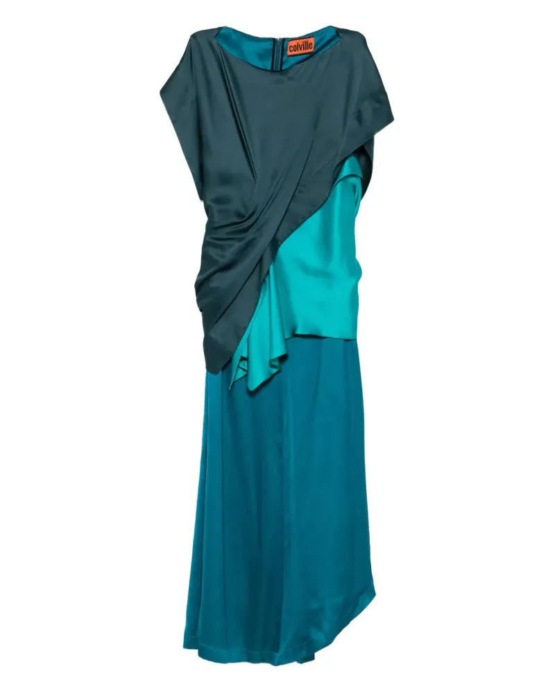 Colville Drapiertes Seung Seidenkleid - Grün Grün