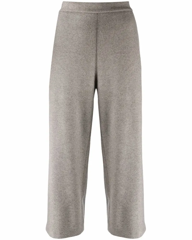 Fabiana Filippi Cropped-Hose mit weitem Bein - Grau Grau